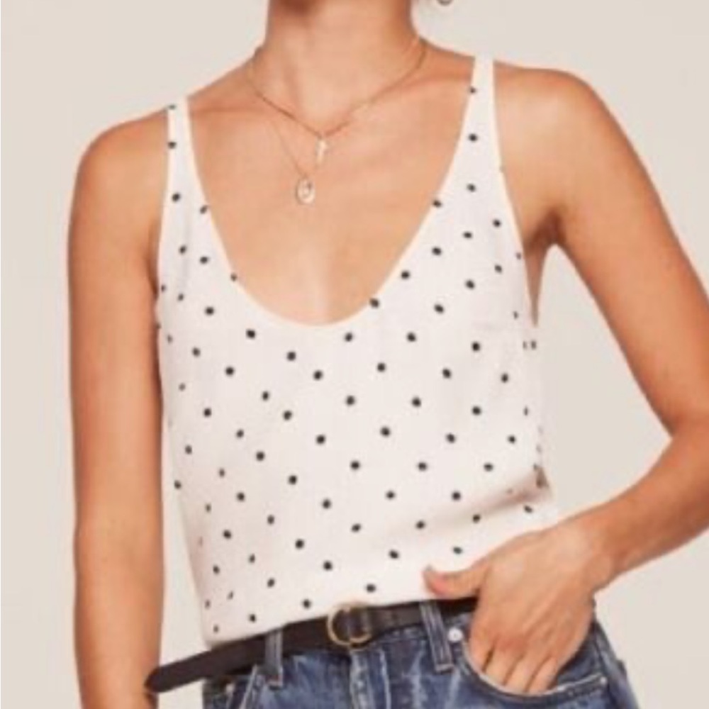 Reformation Polka Dot Top